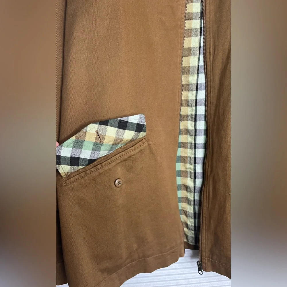 Good Design for Good Deeds Men’s Utility Brown Khaki Jacket Large